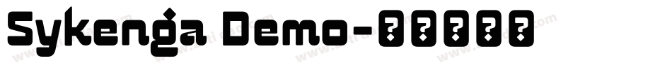 Sykenga Demo字体转换